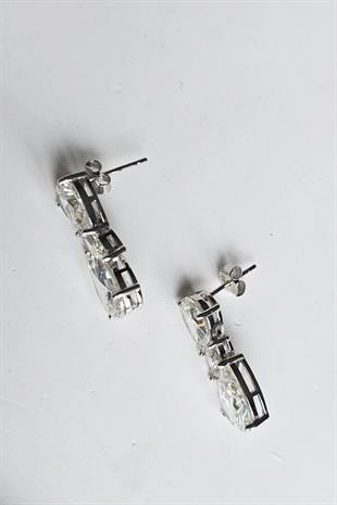 ÇİFT İTHAL DAMLA MARKİZ GÜMÜŞ KÜPE