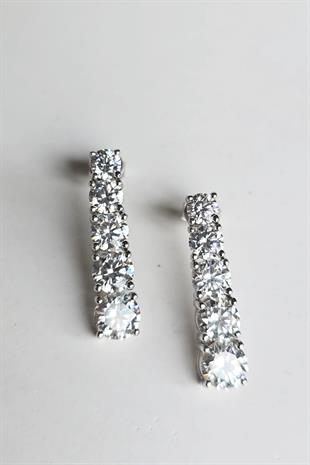 ÇİFT MOZANİT SU YOLU GÜMÜŞ KÜPE