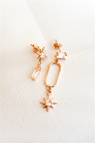 Çiftli, Kutup Yıldızlı Gümüş Küpe