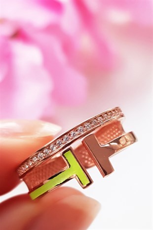 DOUBLE T SARI GÜMÜŞ YÜZÜK