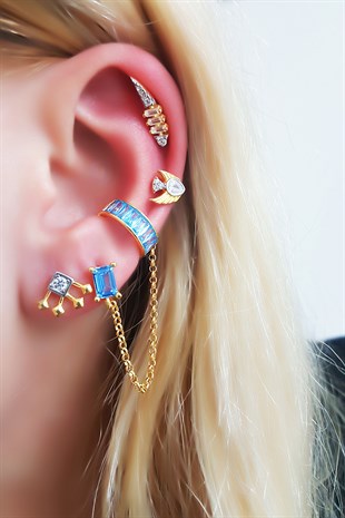 FISH MODEL GÜMÜŞ PİERCİNG