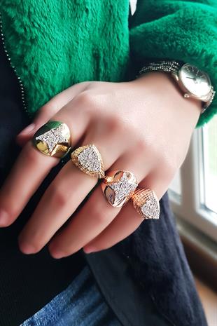 HALF STAR GÜMÜŞ YÜZÜK