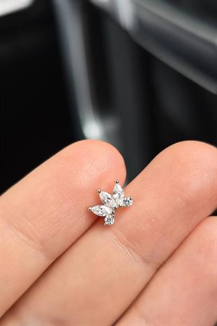 İTHAL 3LÜ DAMLA GÜMÜŞ PİERCİNG