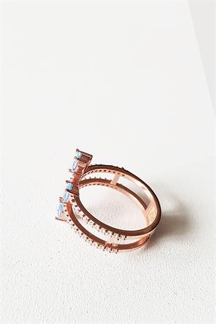 İTHAL AQUA DAMLA FANCY KESİM GÜMÜŞ YÜZÜK