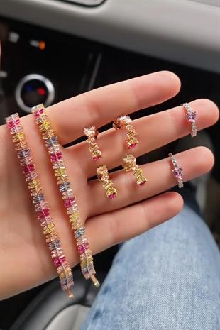 İTHAL BAGET GÖKKUŞAĞI MADİ ROSE GÜMÜŞ BİLEKLİK