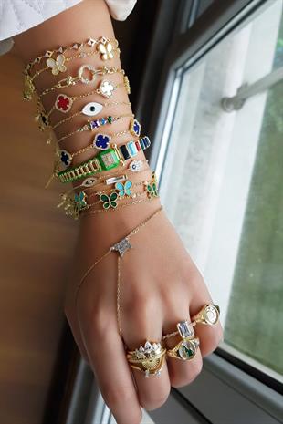 İTHAL BAGET TAŞLI NEİLA 4 GÜMÜŞ YÜZÜK