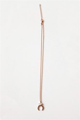 İTHAL BAGET TERS U GÜMÜŞ KOLYE