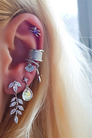 İTHAL DENİZ YILDIZI TAŞLI GÜMÜŞ KIKIRDAK