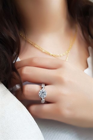 İTHAL FANCY KESİM PRINCESS L GÜMÜŞ YÜZÜK