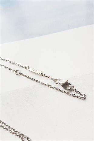 İTHAL GÖZ DAMLA FİGÜR GÜMÜŞ KOLYE