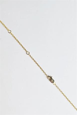 İTHAL KUBİK TOPLU TAŞLI GÜMÜŞ KOLYE