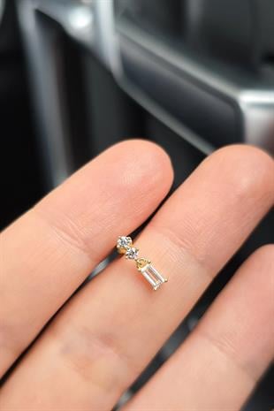 İTHAL MİNİ BAGET GÜMÜŞ PİERCİNG