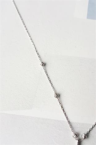 İTHAL MİNİ YILDIZ VE DORİKA GÜMÜŞ KOLYE