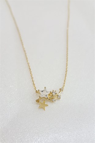 İTHAL MİNİMAL YILDIZ GÜMÜŞ KOLYE