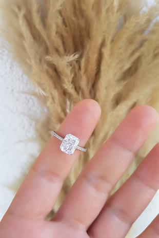 İTHAL BUZ KESİM YARIMTUR GÜMÜŞ YÜZÜK