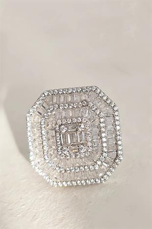 İTHAL ÖZEL VIP BAGET GÜMÜŞ YÜZÜK