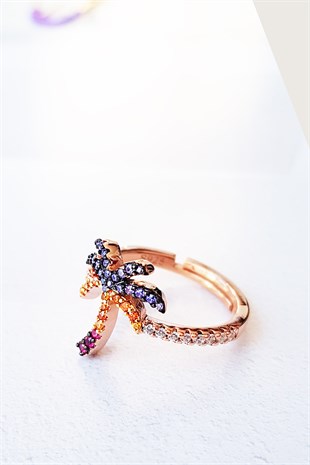 İTHAL PALM RENKLİ GÜMÜŞ YÜZÜK