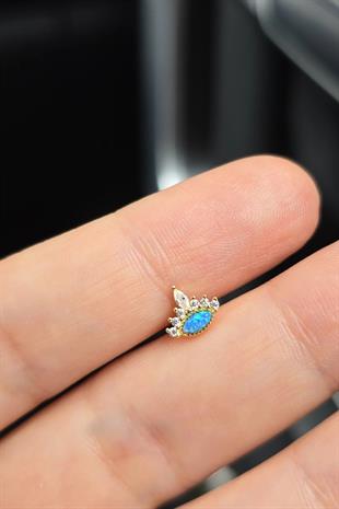 İTHAL PRENSES OPAL GÜMÜŞ PİERCİNG