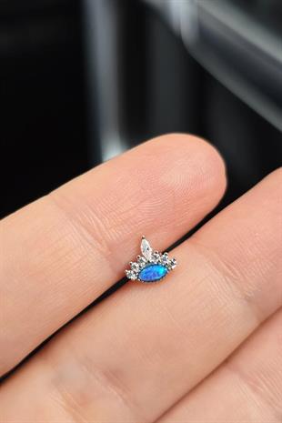 İTHAL PRENSES OPAL GÜMÜŞ PİERCİNG