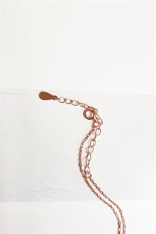 İthal Sedef Taşlı Geyik Gümüş Kolye