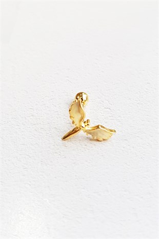 İTHAL TEKLİ ANGEL GÜMÜŞ PİERCİNG KÜPE