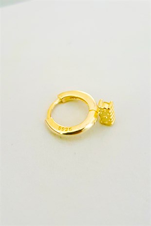 İTHAL TEKLİ MİNİ 3 TAŞLI GÜMÜŞ KÜPE