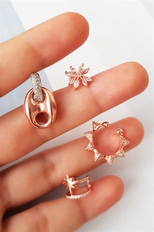 IMPORTED ROSE SILVER CHIRP WITH STARRY STONES