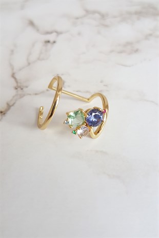 KUVARS TAŞLI GÜMÜŞ YÜZÜK