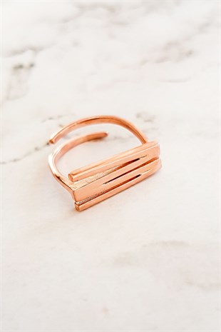 M Harfi Gümüş Yüzük