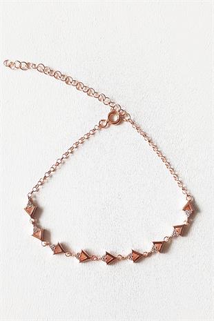 MİNİ ÜÇGEN TRİA GÜMÜŞ BİLEKLİK