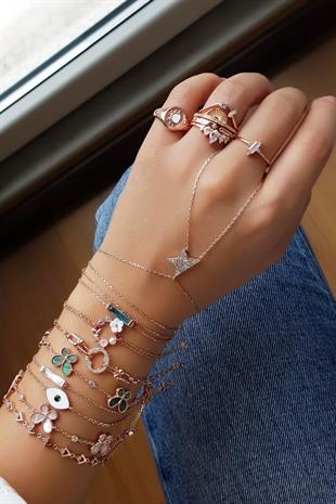 MİNİ ÜÇGEN TRİA GÜMÜŞ BİLEKLİK