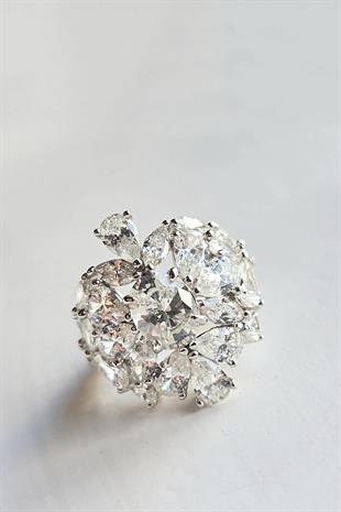 MOZANİT ICE QUEEN GÜMÜŞ YÜZÜK