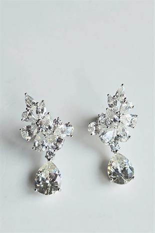 MOZANİT LUMİERE GÜMÜŞ KÜPE