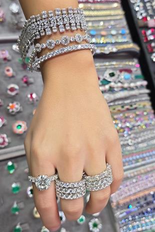 PREMİUM GENİŞ BAGET TASARIM GÜMÜŞ BİLEZİK