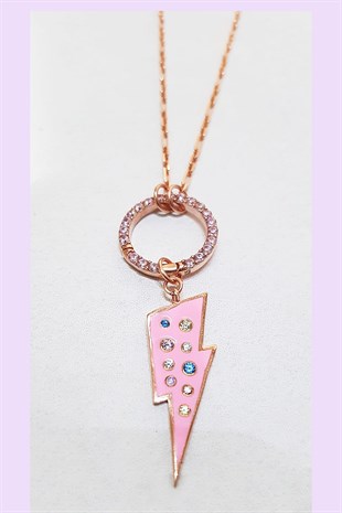 RENGARENK ŞİMŞEK GÜMÜŞ KOLYE