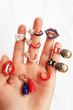 TEKLİ BİG BALL STAR GÜMÜŞ KÜPE