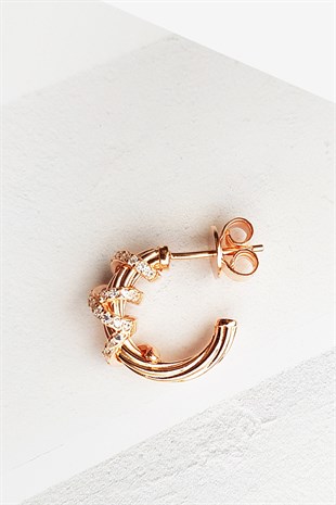 TEKLİ İTHAL 1.5 CM ROUND WAVY GÜMÜŞ KÜPE