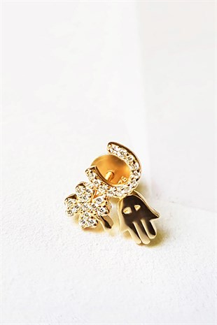 TEKLİ İTHAL 3 FİGÜRLÜ GÜMÜŞ KÜPE