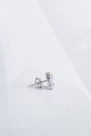 TEKLİ İTHAL BAGET GÜMÜŞ KÜPE