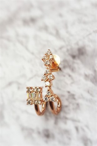 TEKLİ İTHAL  BAGET TASARIM KÜPE