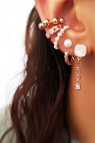 TEKLİ İTHAL D TAŞLI GÜMÜŞ KÜPE