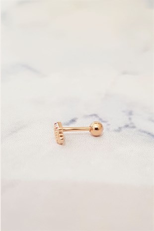 SINGLE IMPORTED ICE CREAM SILVER PIERCED EARRINGS