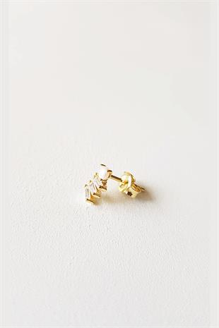 TEKLİ İTHAL İNCİ BAGET MİNİ GÜMÜŞ KÜPE