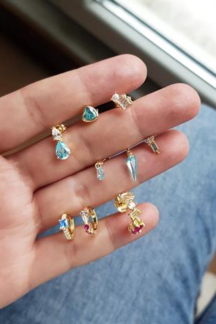 TEKLİ İTHAL İNCİ BAGET MİNİ GÜMÜŞ KÜPE