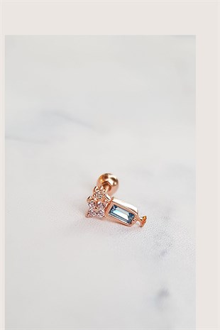 TEKLİ İTHAL KADEH GÜMÜŞ PİERCİNG KÜPE