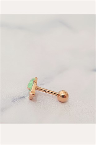 TEKLİ İTHAL LALE GÜMÜŞ PİERCİNG KÜPE