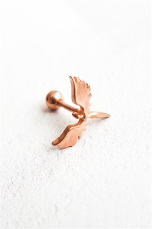 Tekli İthal Melek Gümüş Piercing Küpe