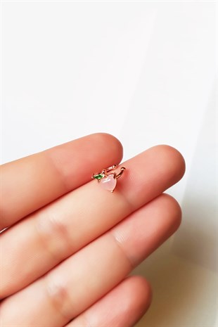 SINGLE IMPORTED TINY APPLE SILVER CHUCKLE-RIGHT