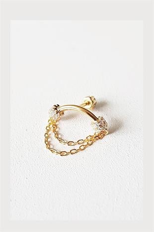 TEKLİ İTHAL SALLANTILI ZİNCİR GÜMÜŞ PİERCİNG