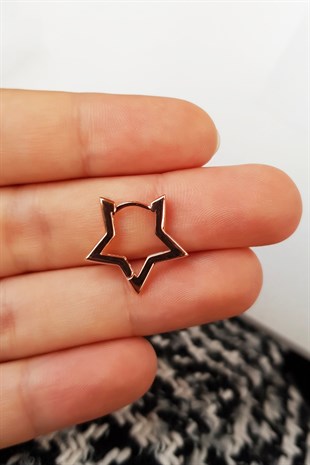 TEKLİ İTHAL STAR GÜMÜŞ KÜPE